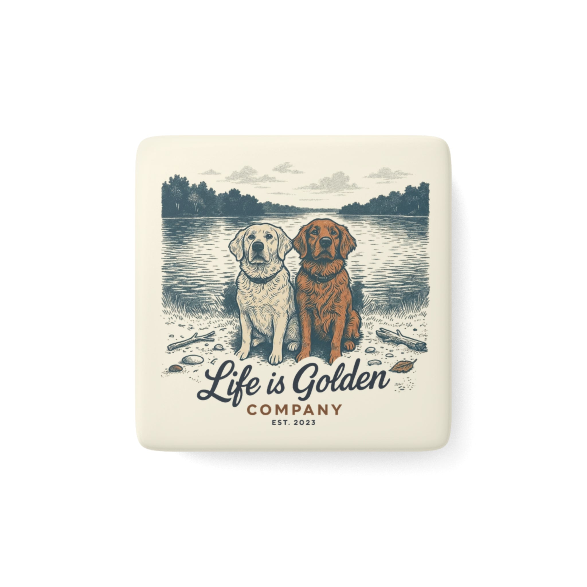 Midwest Lake Pals Ceramic Magnet