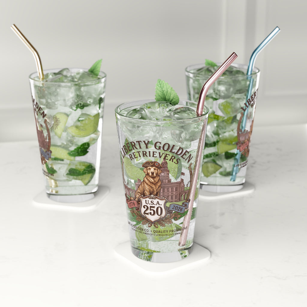 Liberty Goldens Semiquincentennial Pint Glass