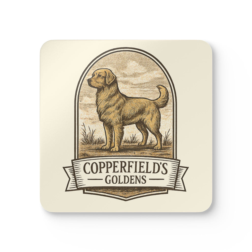 Copperfield's Goldens Corkwood Coaster Set