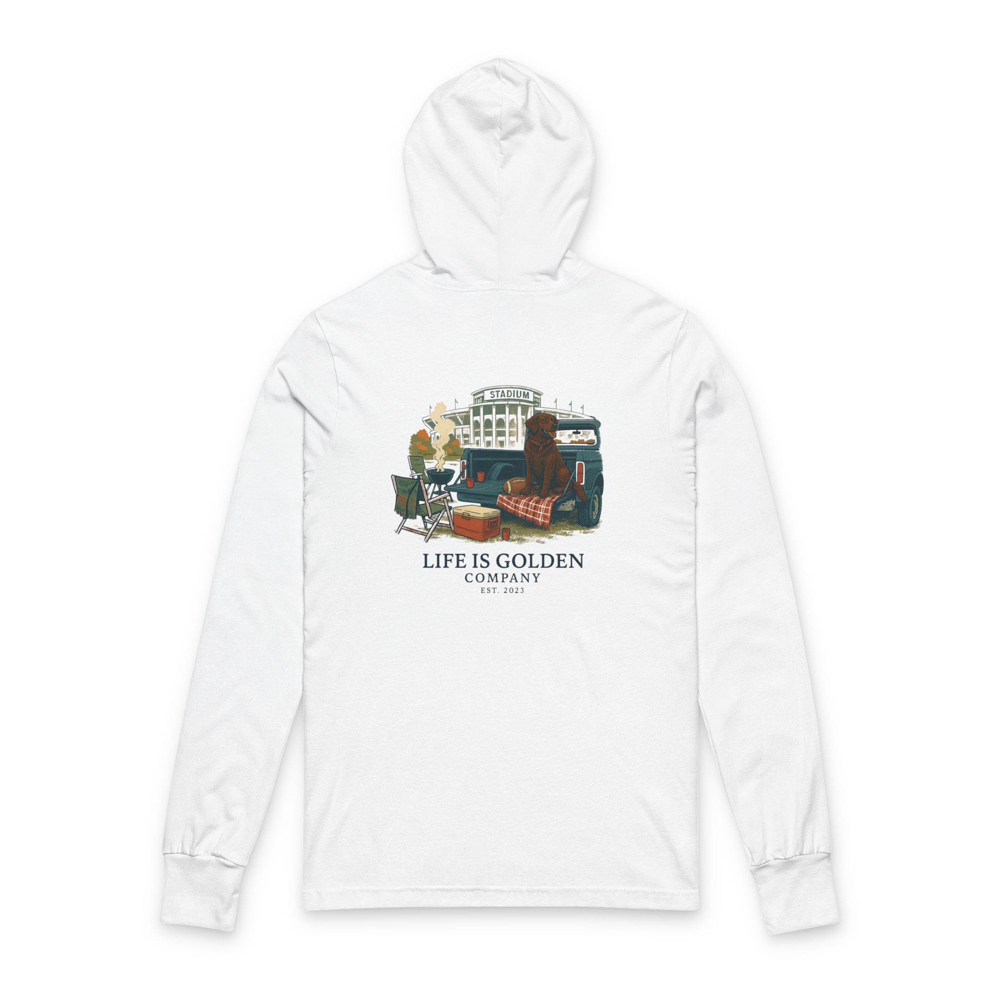 Game Day Hooded Tee - Chocolate Lab Edition