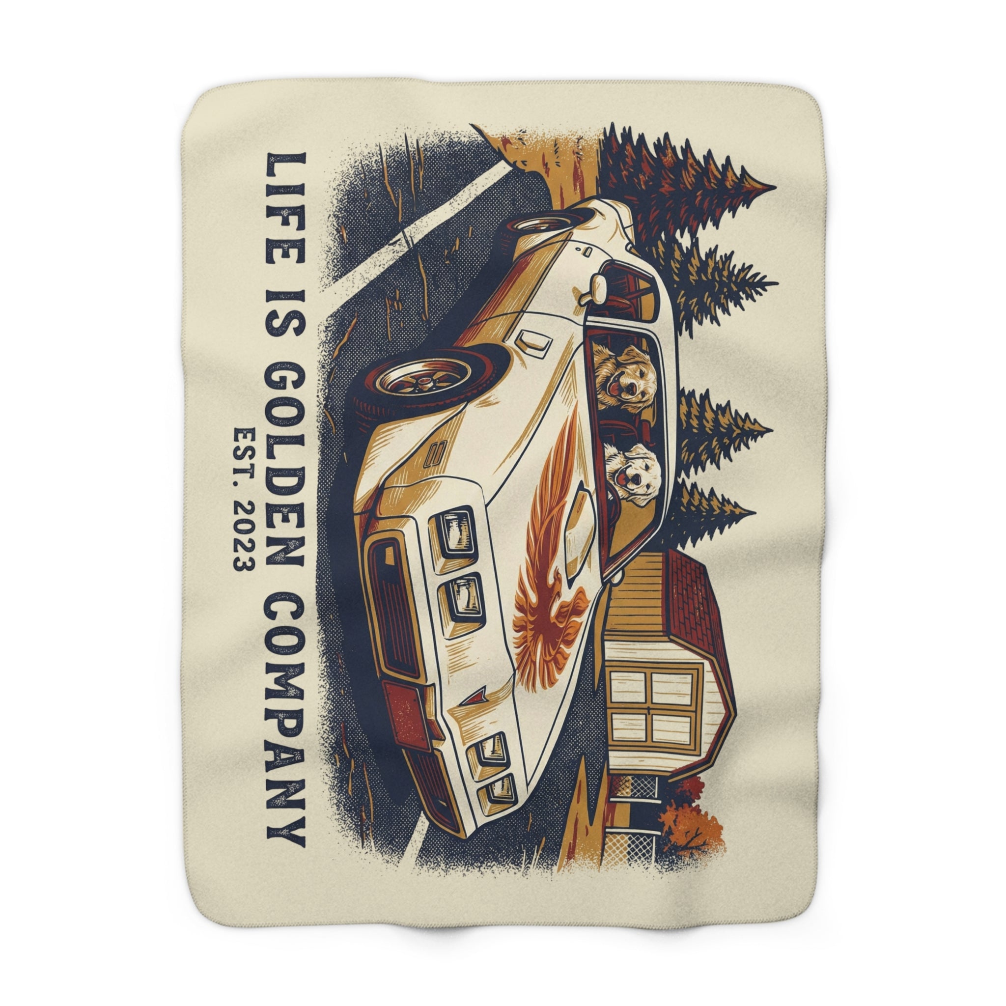 '78 Trans Am Cozy Sherpa Fleece Blanket