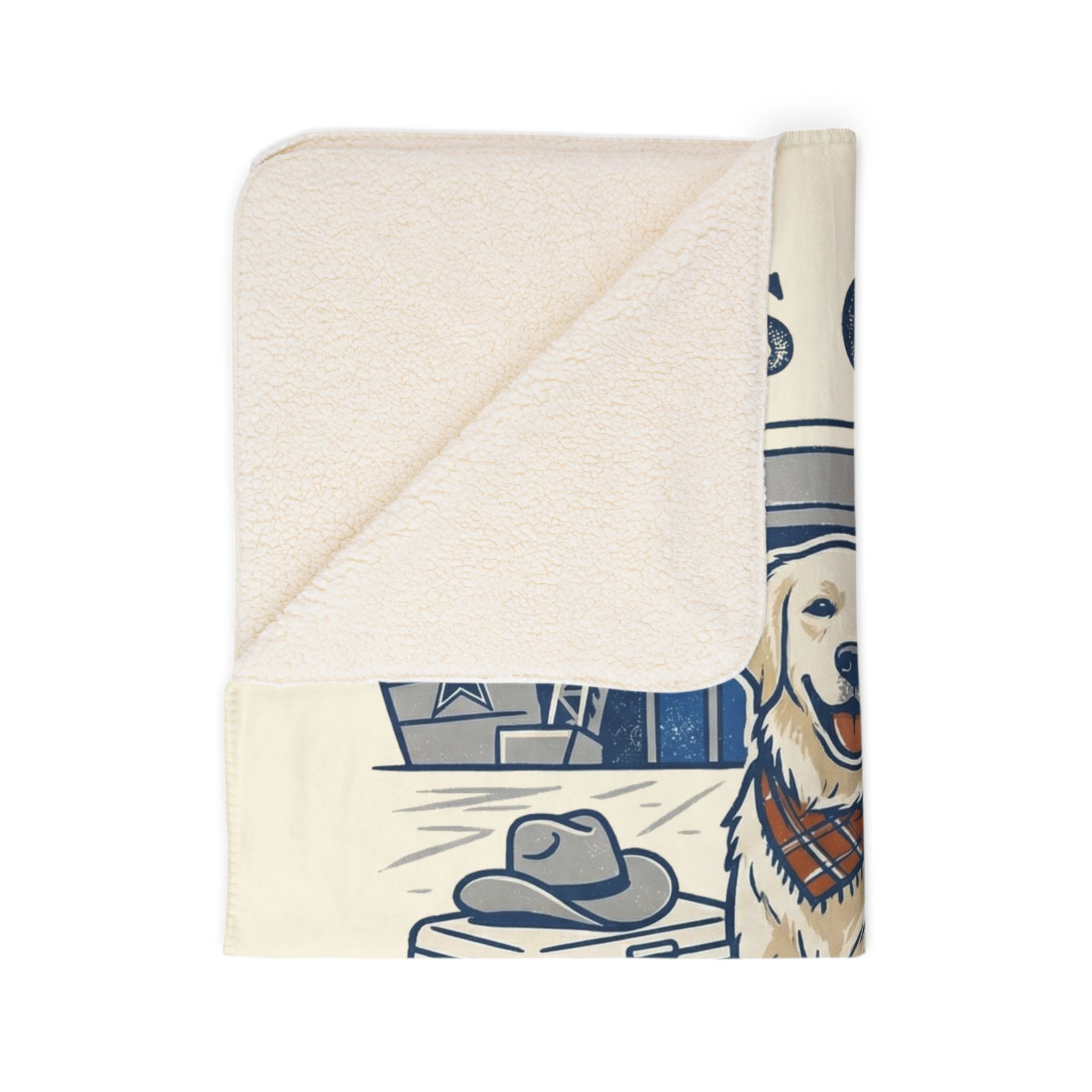 Lonestar Tailgater Cozy Fleece Sherpa Blanket