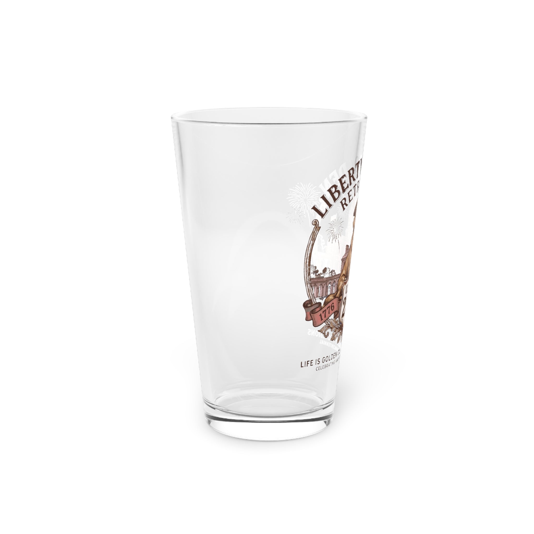 Liberty Goldens Semiquincentennial Pint Glass