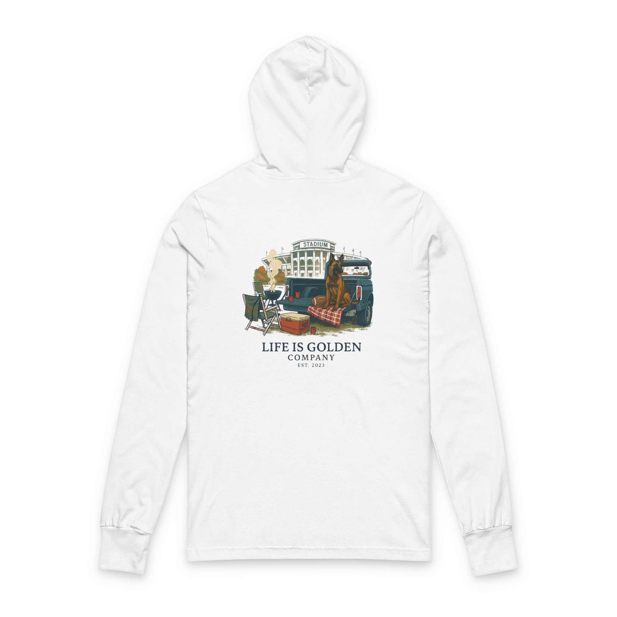 Game Day Hooded Tee - Belgian Malinois Edition