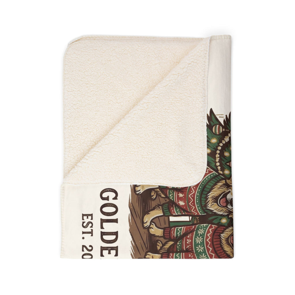 Christmas Trio Cozy Fleece Sherpa Blanket