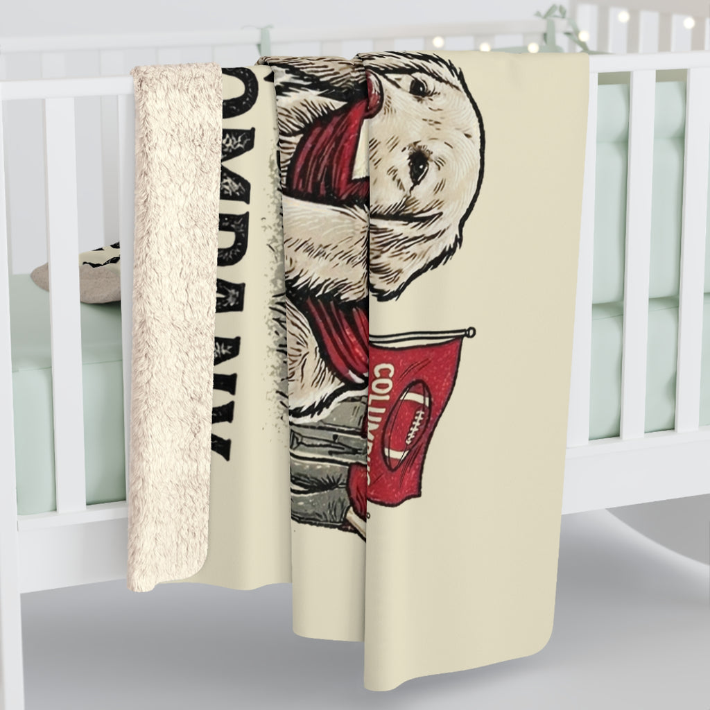 Cheering on the Team Cozy Sherpa Fleece Blanket