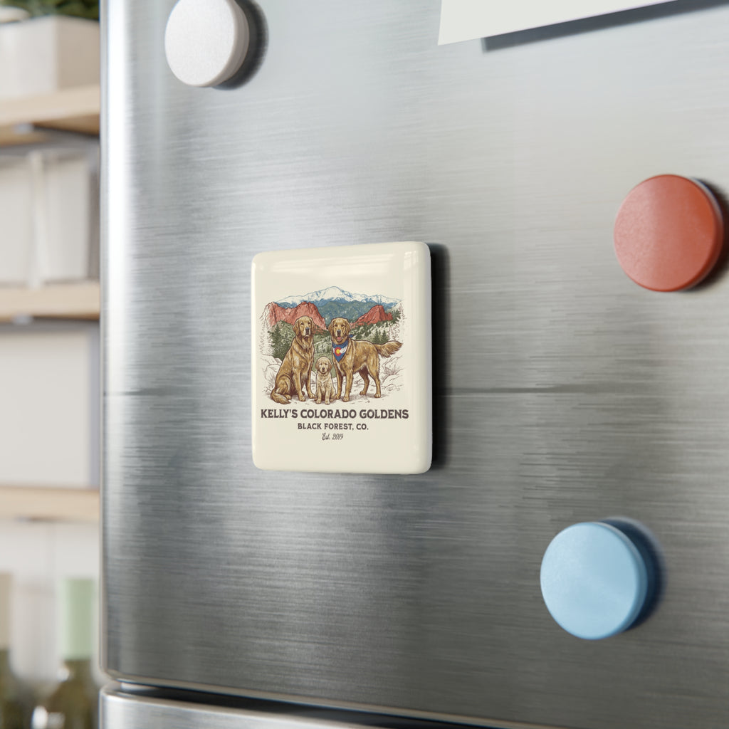 Kelly's CO Goldens Ceramic Magnet
