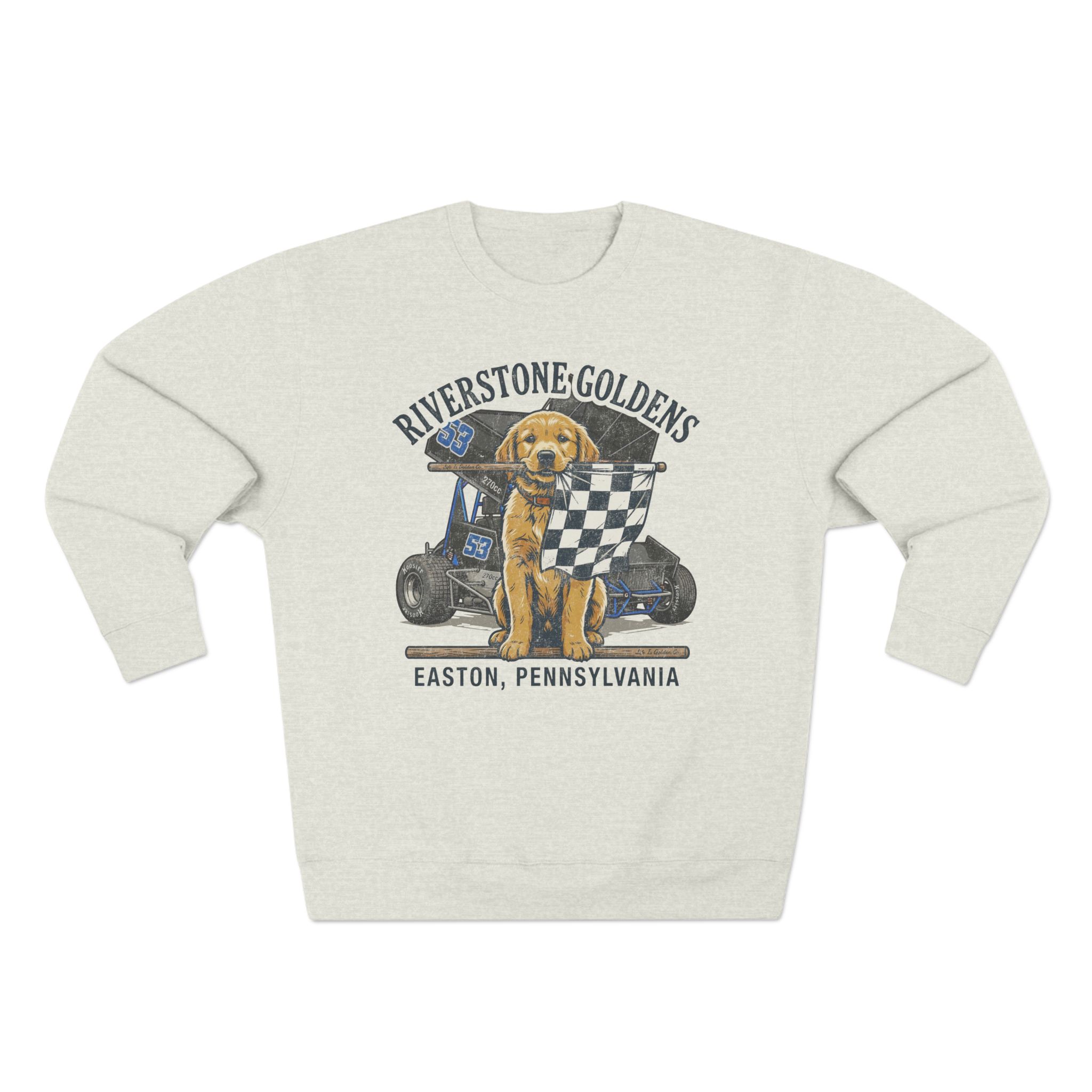 Riverstone Goldens Racing Unisex Crew Neck Sweatshirt