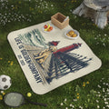 Pier Pup Picnic Blanket with Water Resistant Backing
