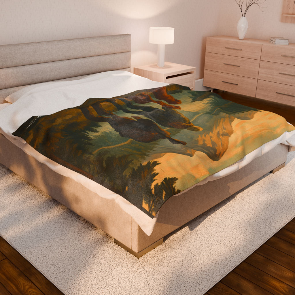 The View We Share Velveteen Plush Blanket