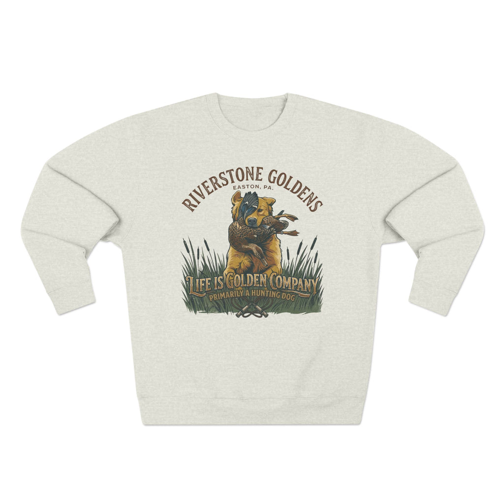 Riverstone Goldens Hunting Unisex Crew Neck Sweatshirt