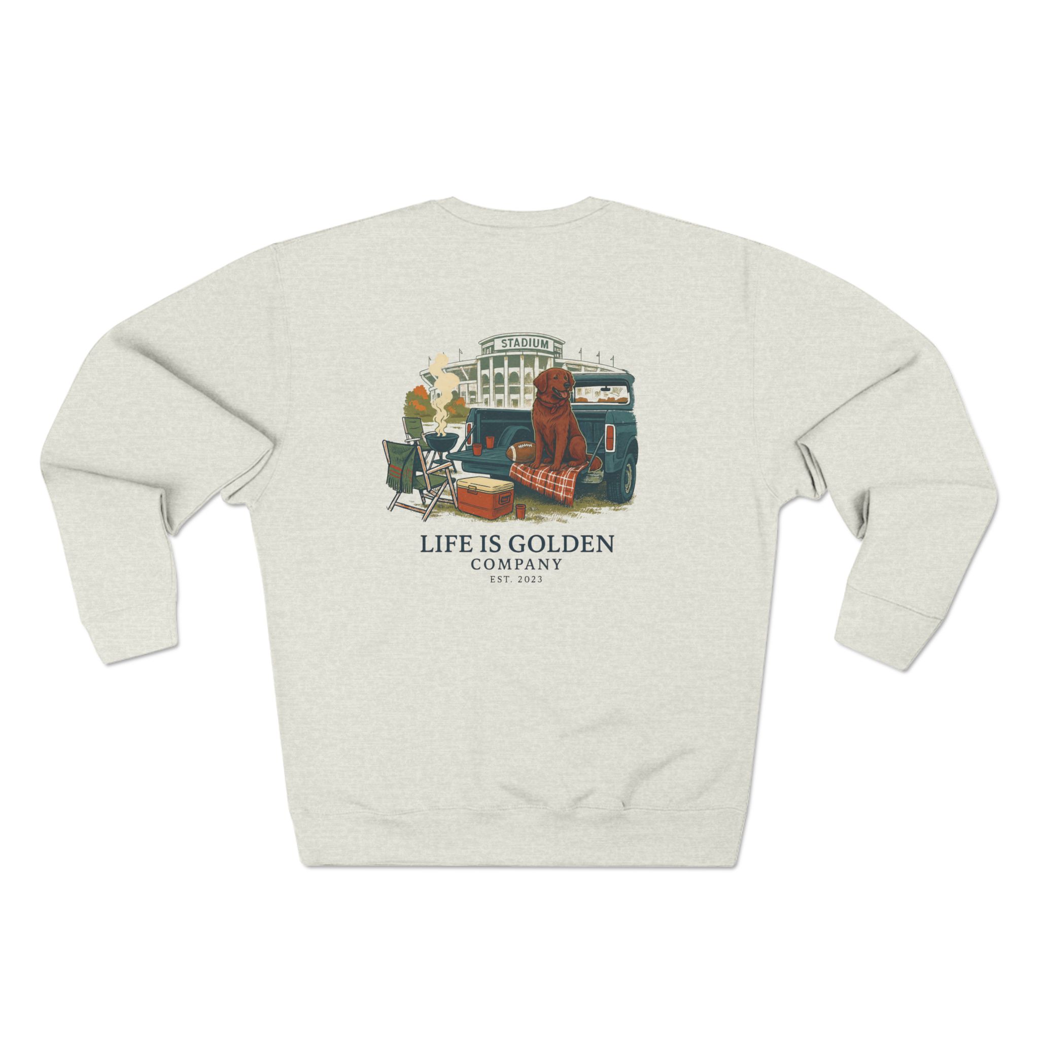 Game Day Sweatshirt - Red Golden Retriever Edition