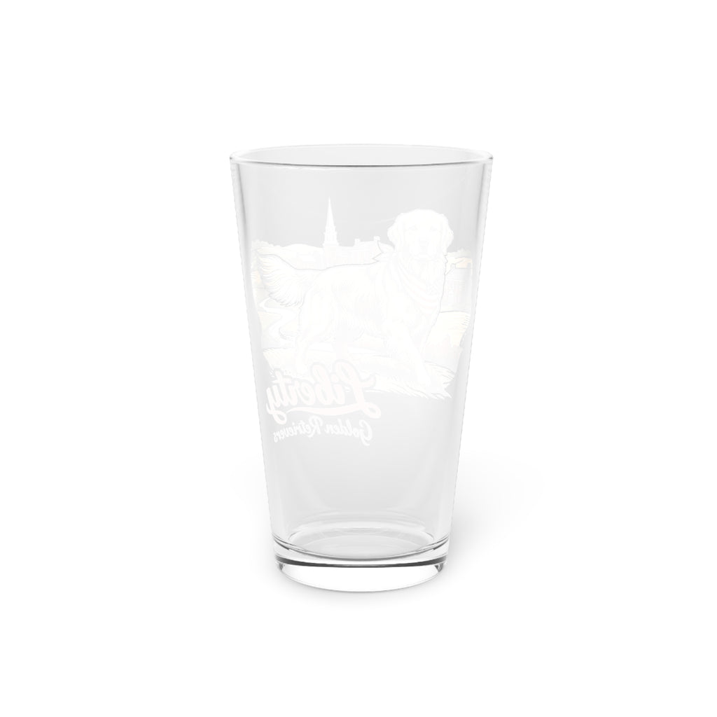 Liberty Golden Retrievers Pint Glass