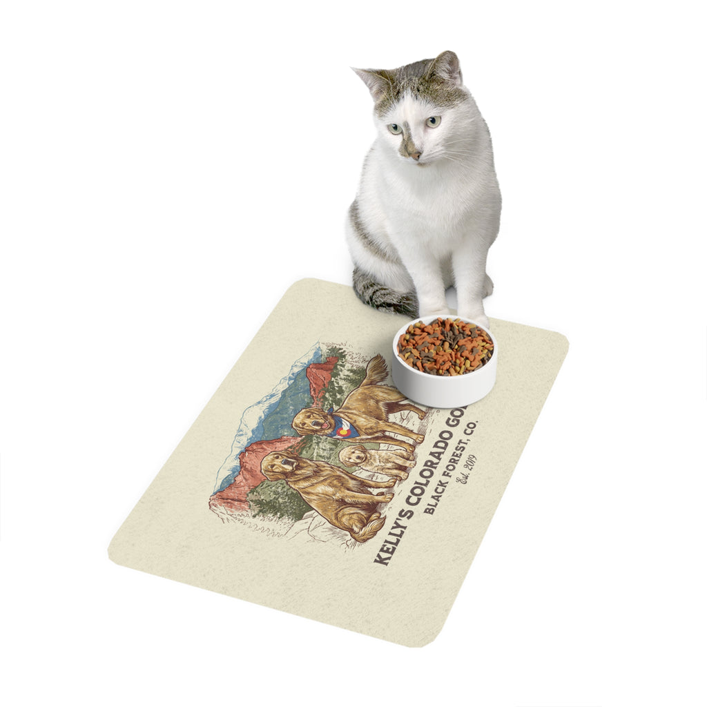 Kelly's CO Goldens Pet Food Mat (12x18)