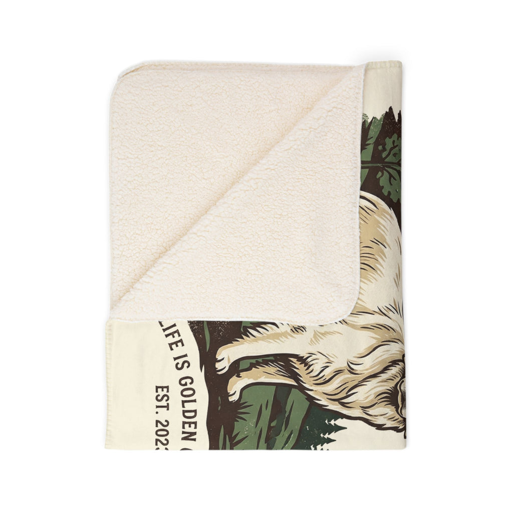 Upstate Goldens Cozy Fleece Sherpa Blanket