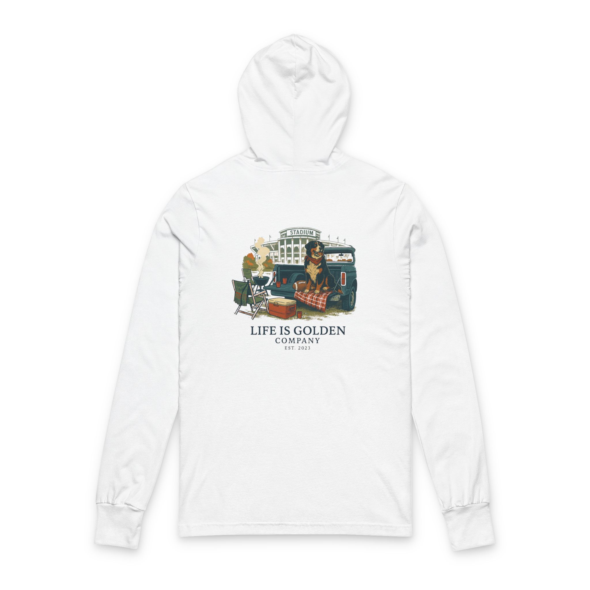 Game Day Hooded Tee - Bernese Mountain Dog Edition