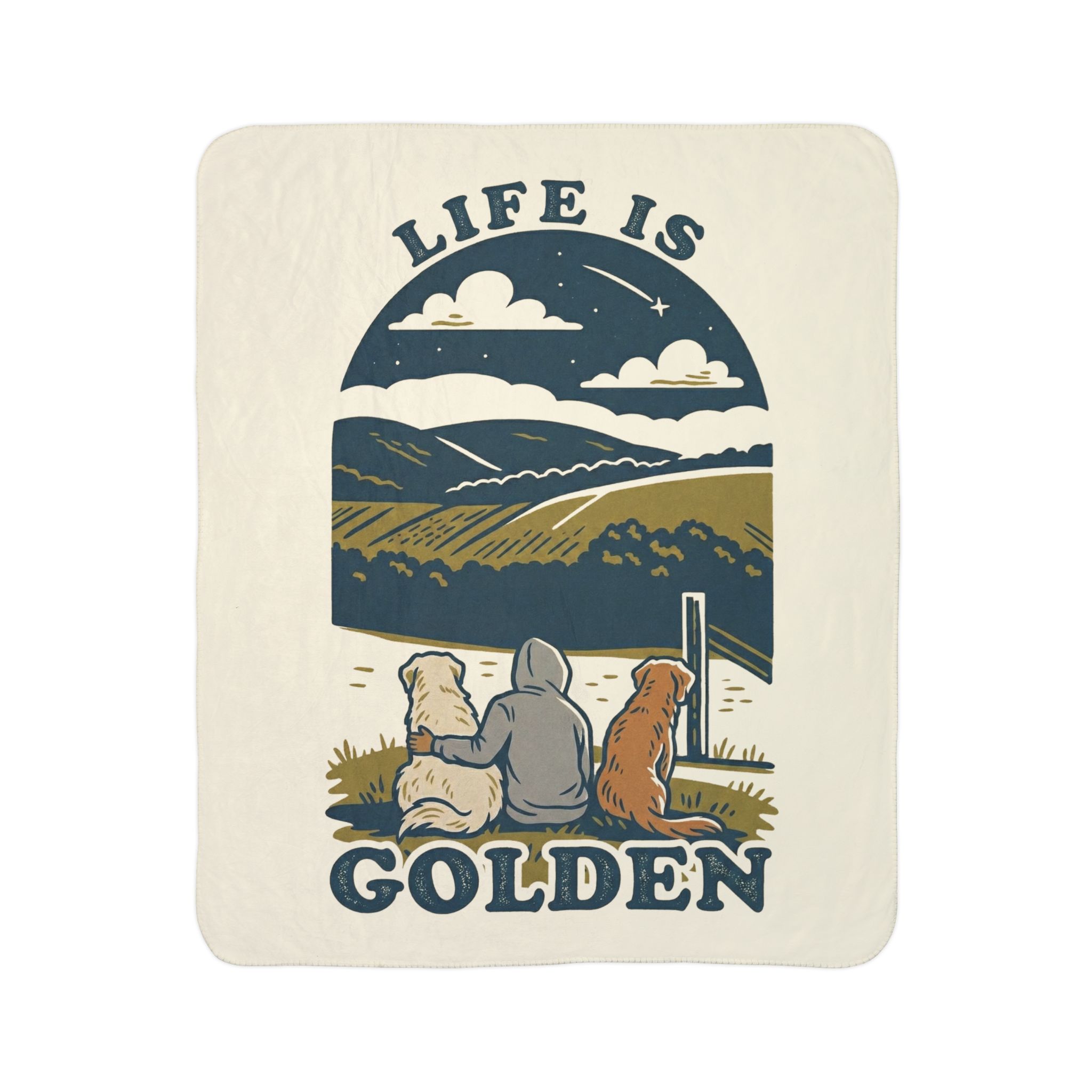 Virginia Overlook Cozy Fleece Sherpa Blanket