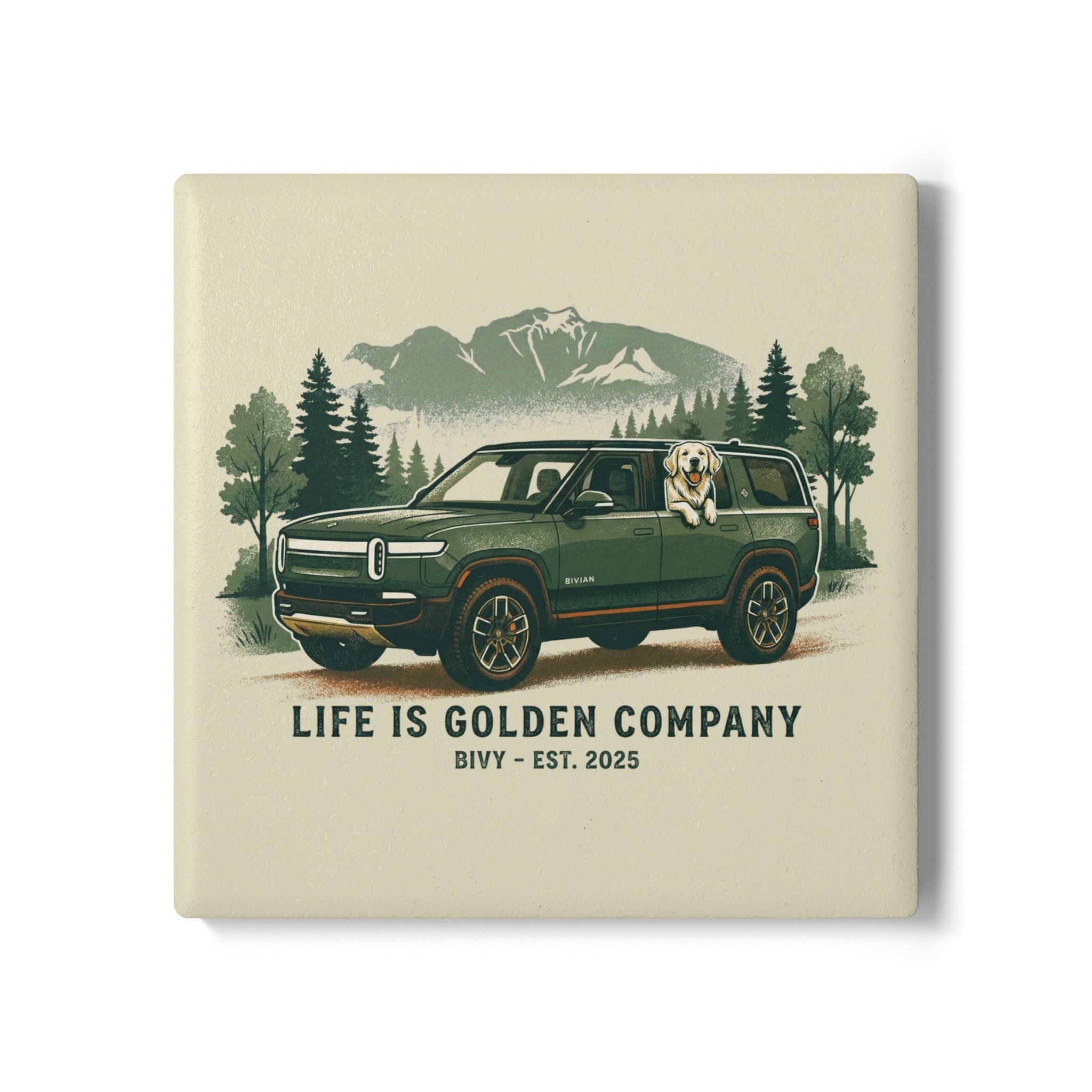 The Bivian Ceramic Coaster