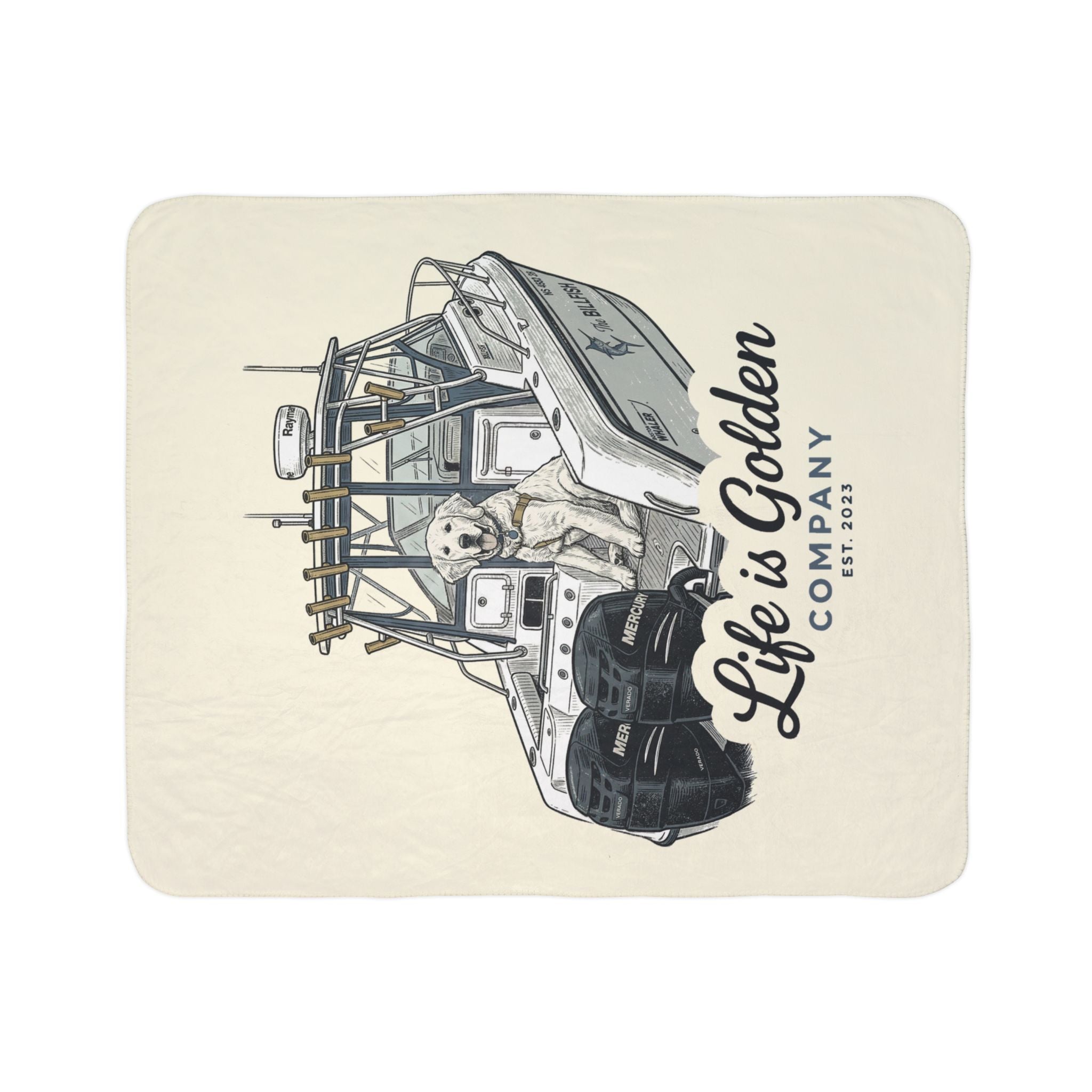 Boat Life Cozy Fleece Sherpa Blanket