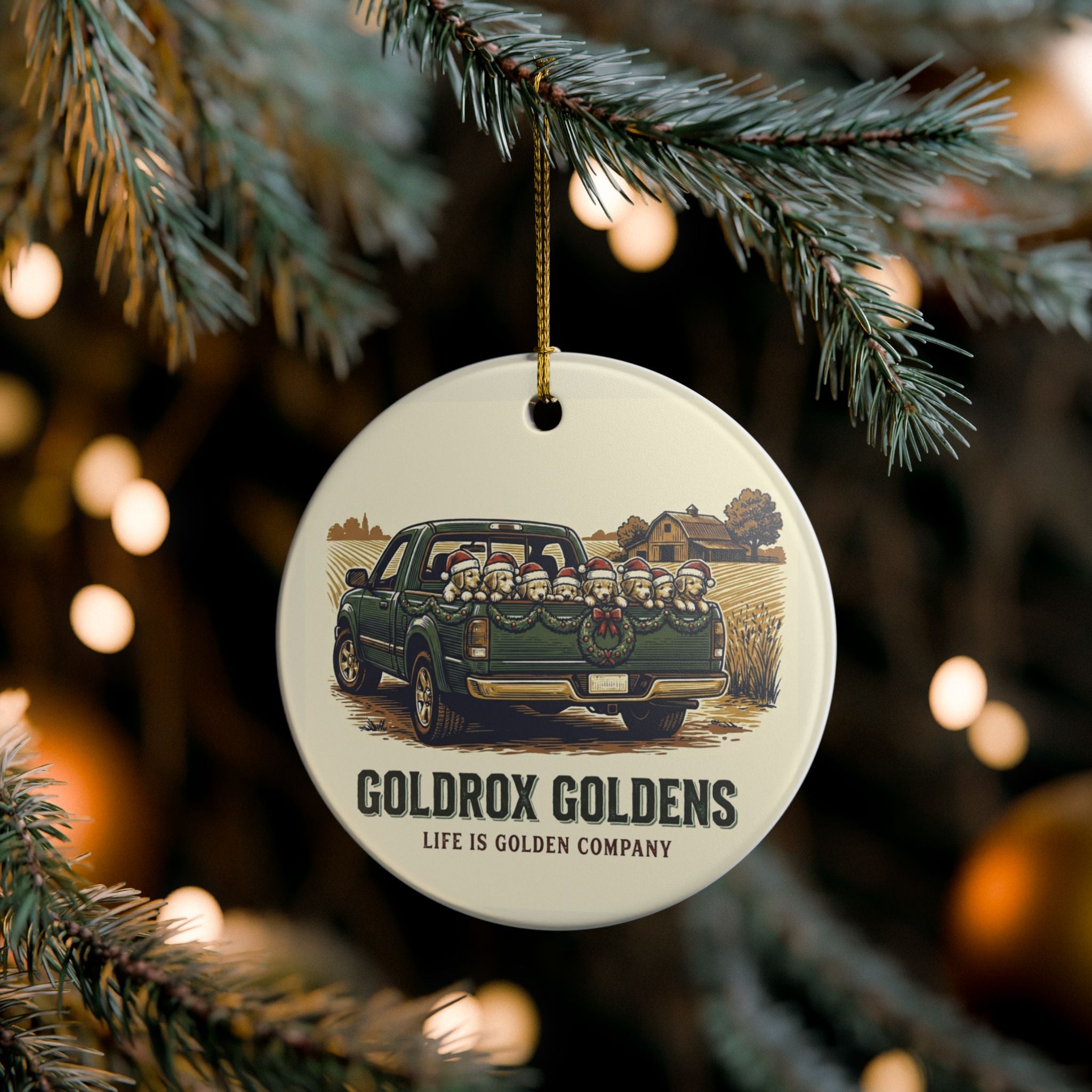 GoldRox - Squad Goals Ceramic Ornament