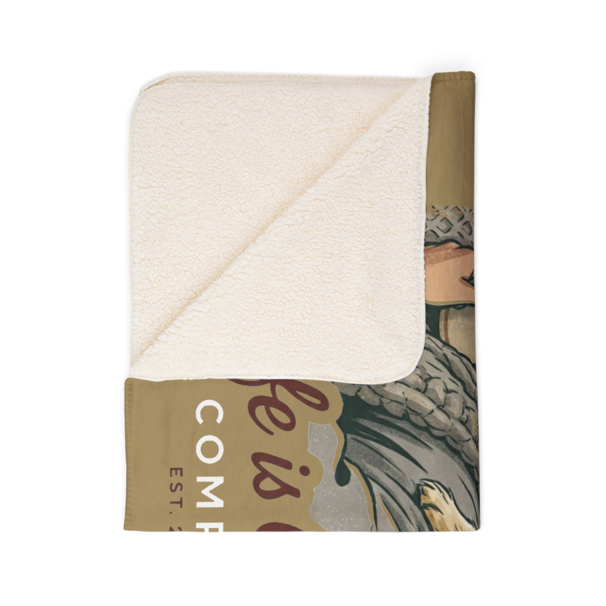 Golden Snuggles Cozy Fleece Sherpa Blanket