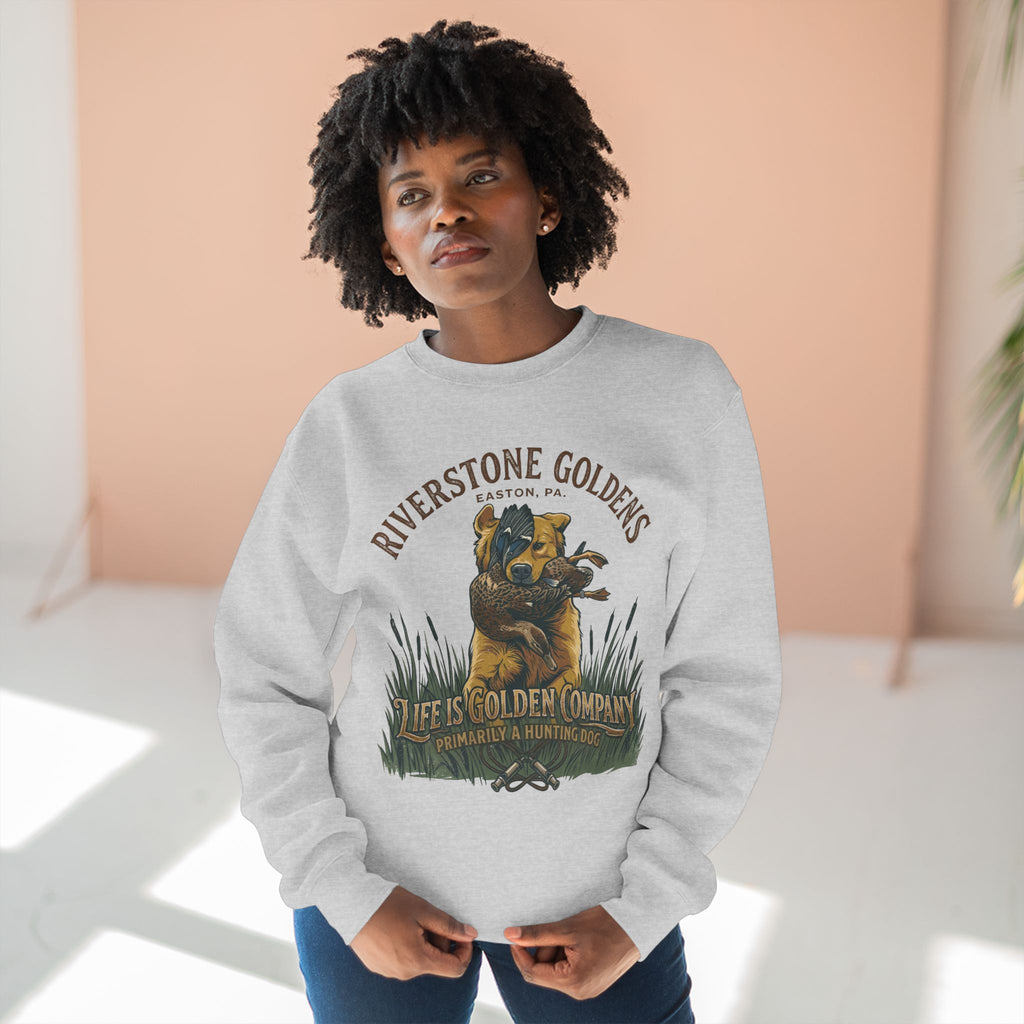 Riverstone Goldens Hunting Unisex Crew Neck Sweatshirt