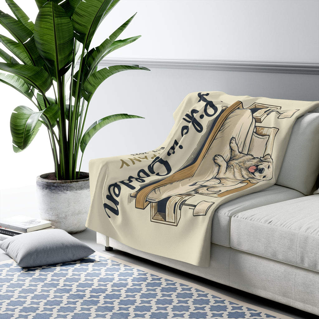 Stay Cozy, Stay Golden Cozy Sherpa Fleece Blanket