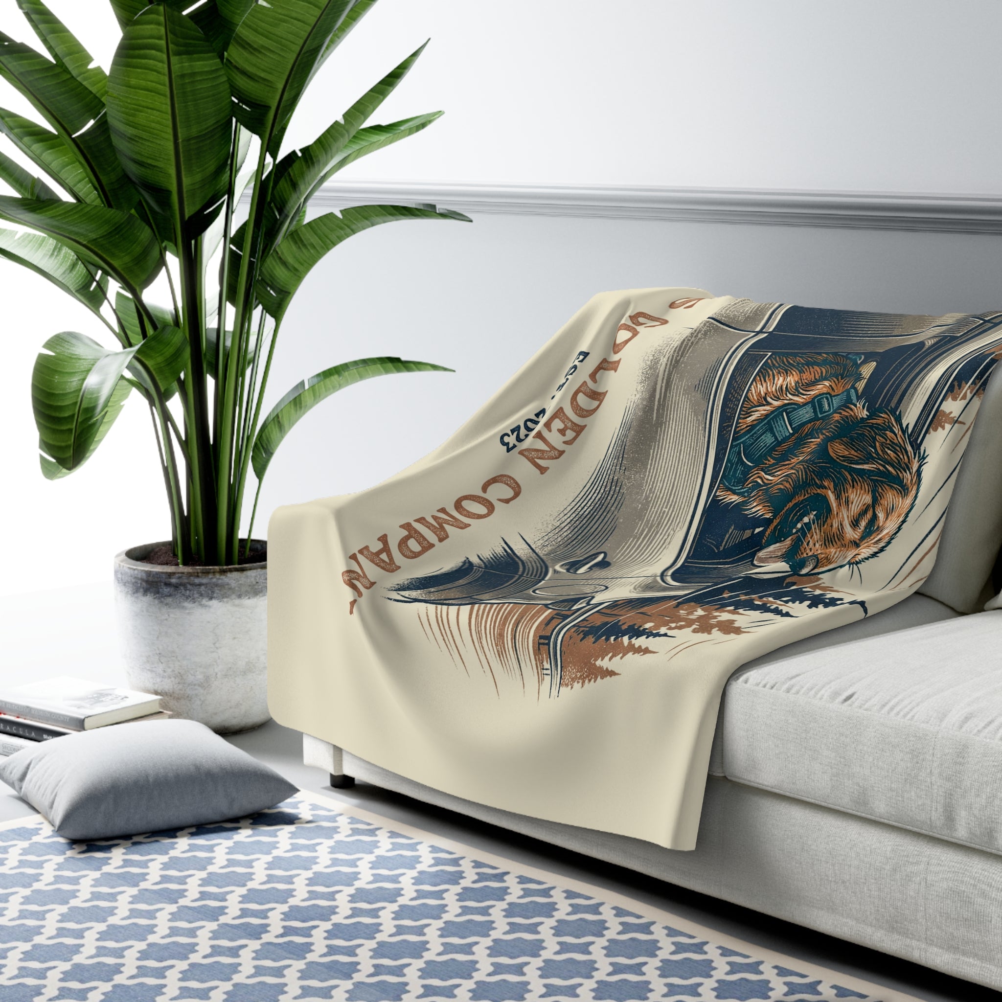 Cruiser Cooper Cozy Sherpa Fleece Blanket