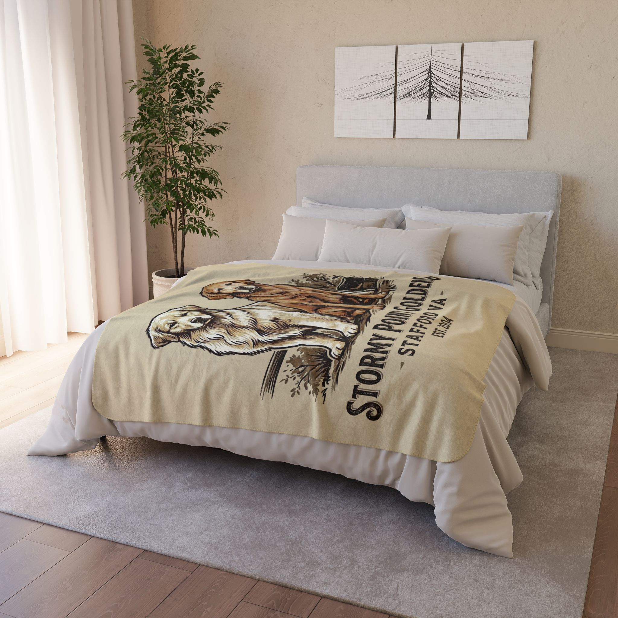 Stormy Point Cozy Fleece Sherpa Blanket