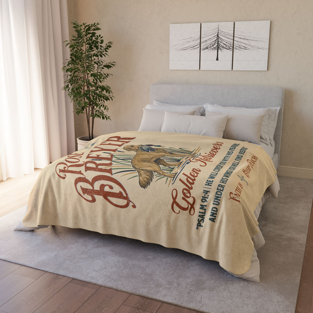 Rose Breyer Cozy Fleece Sherpa Blanket II
