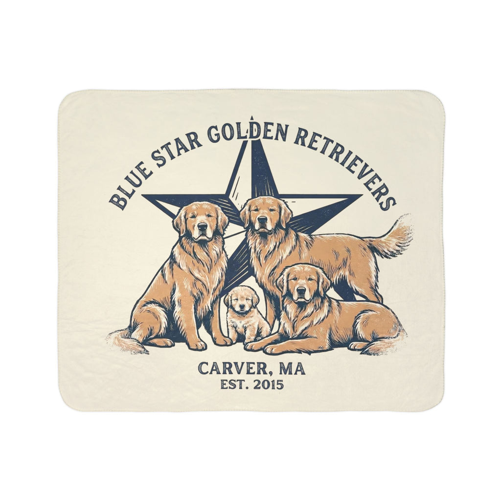 Blue Star Cozy Fleece Sherpa Blanket