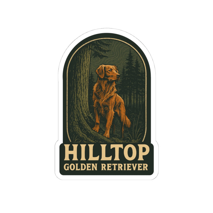 Hilltop Golden Retriever Stickers