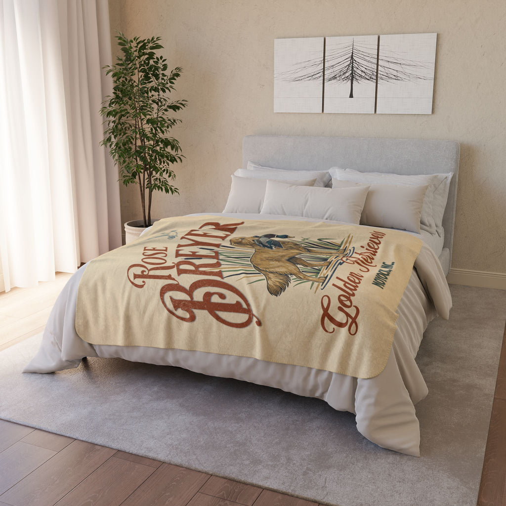 Rose Breyer Cozy Fleece Sherpa Blanket I