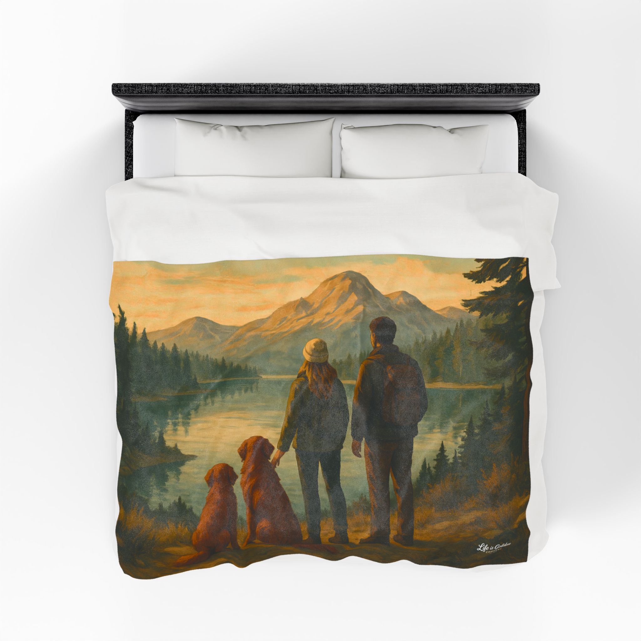The View We Share Velveteen Plush Blanket