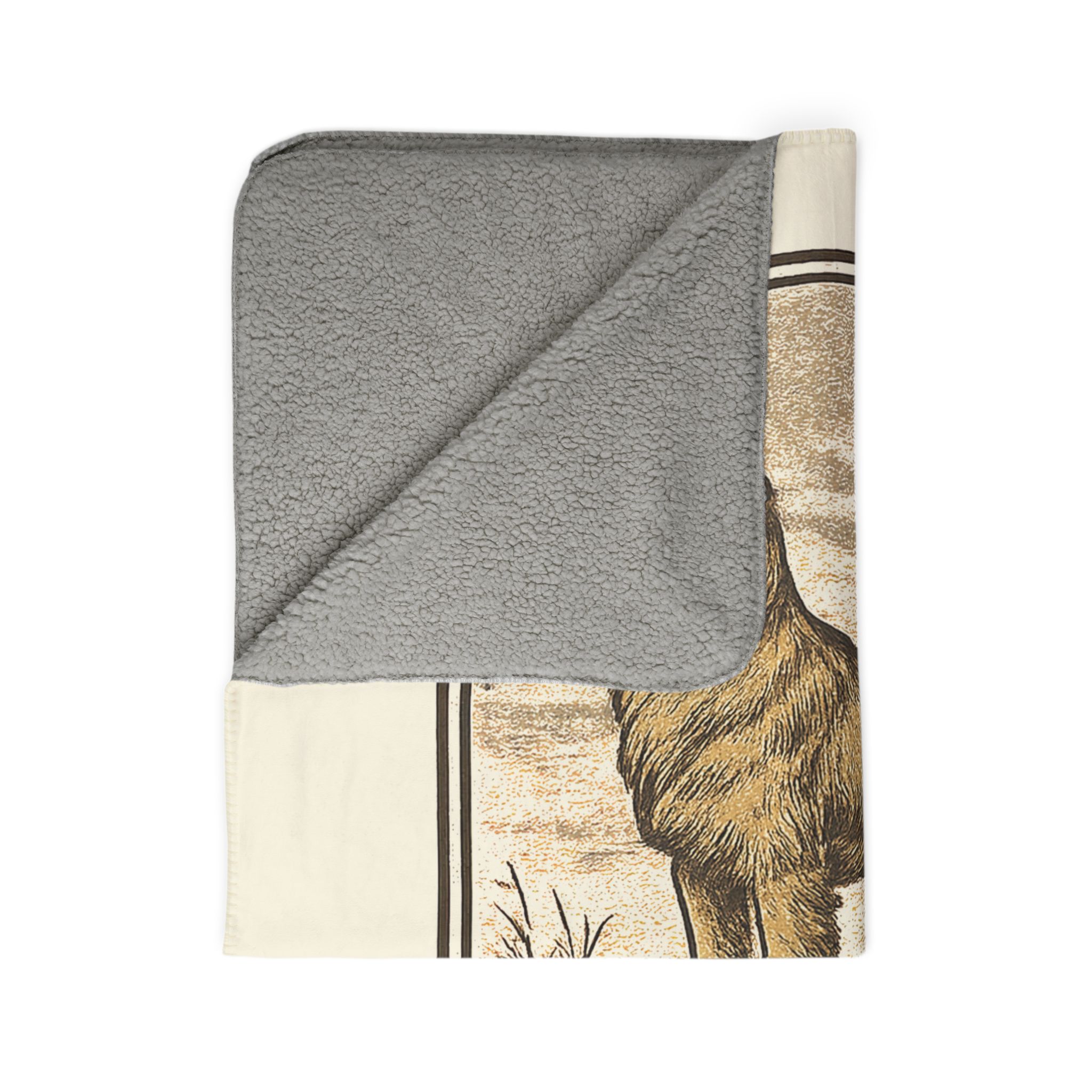 Copperfield's Goldens Cozy Fleece Sherpa Blanket