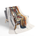 Eat More Chicken Cozy Fleece Sherpa Blanket