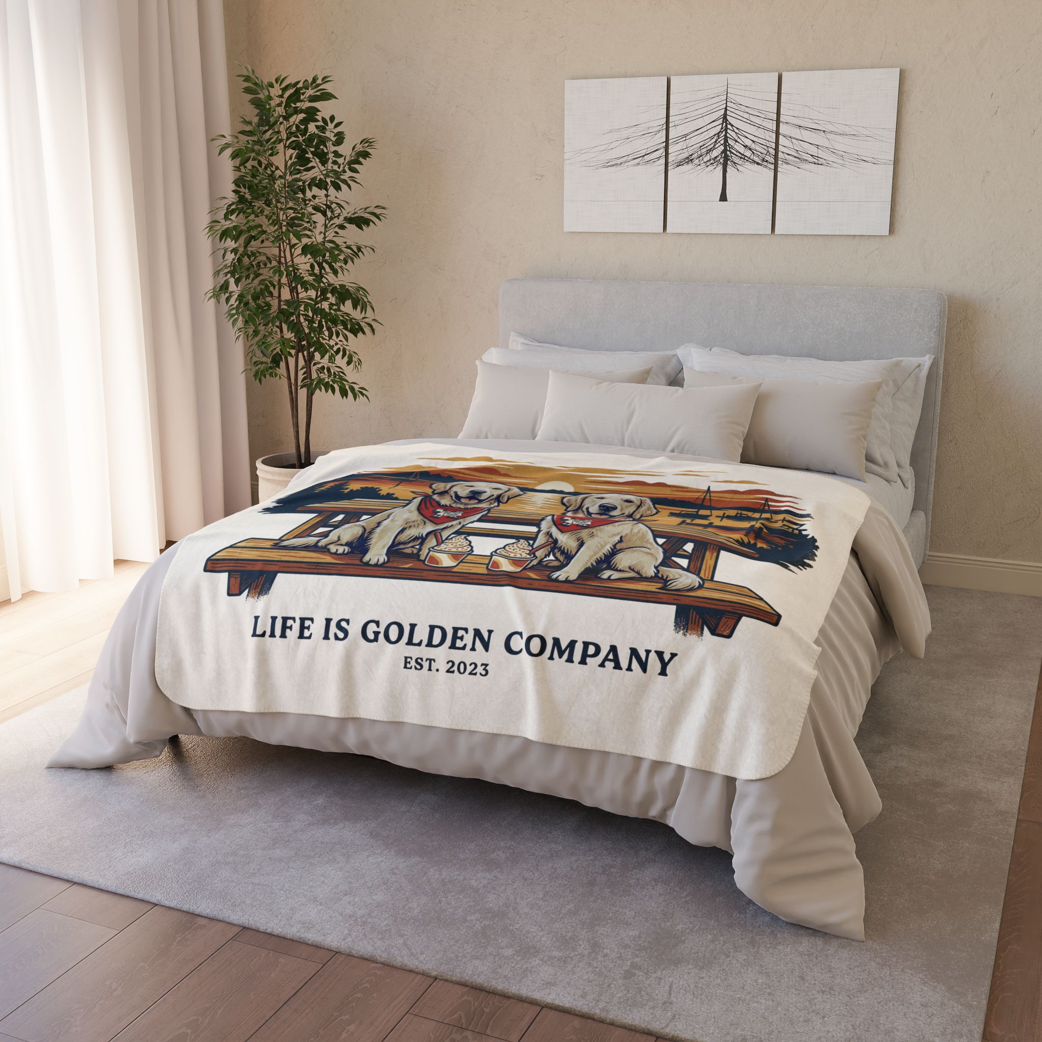 Eat More Chicken Cozy Fleece Sherpa Blanket