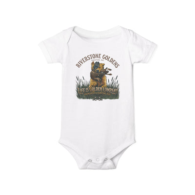 Riverstone Goldens Hunting Baby Onesie