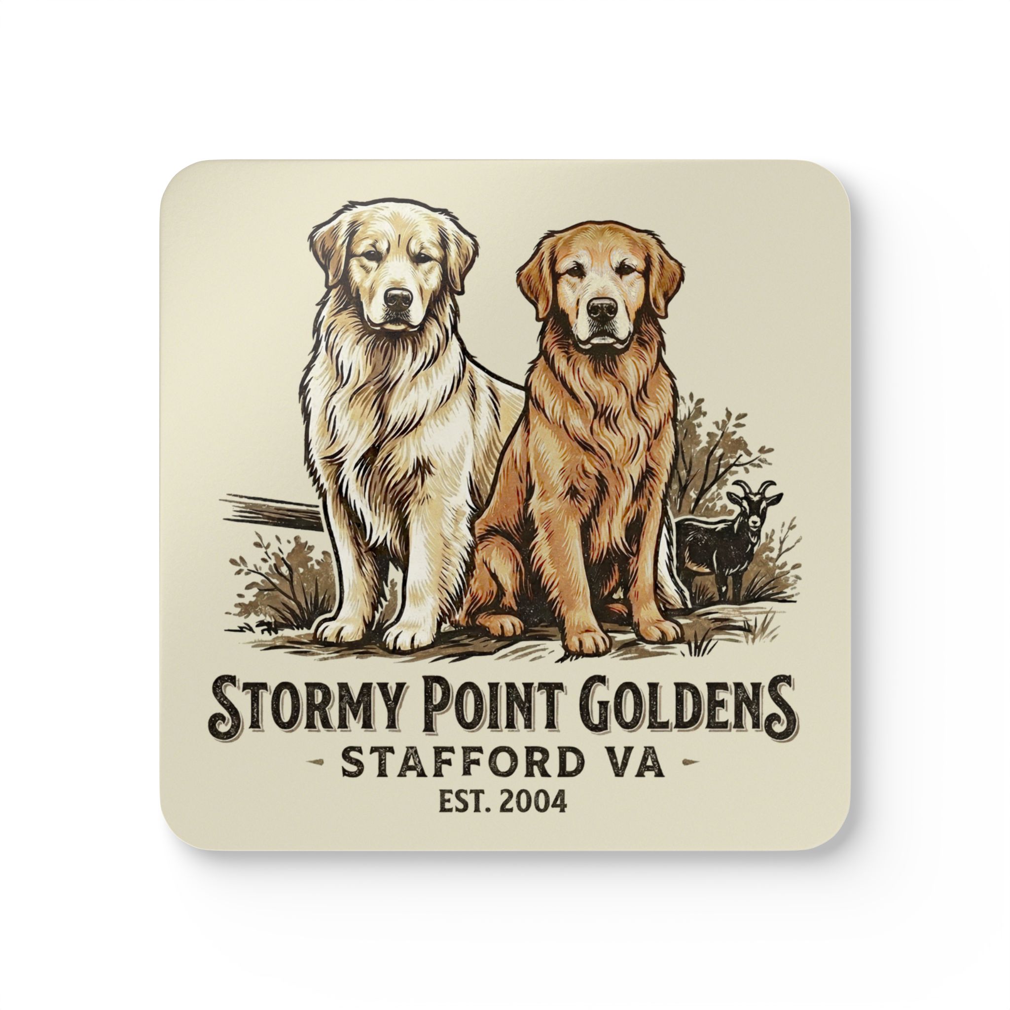 Stormy Point Corkwood Coaster Set