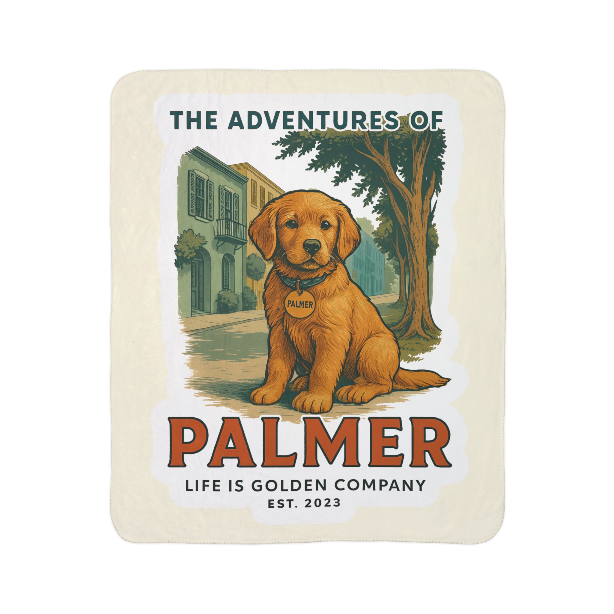 The Adventures of Palmer Cozy Fleece Sherpa Blanket