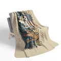 Flynn &amp; Miss Violet Cozy Fleece Sherpa Blanket