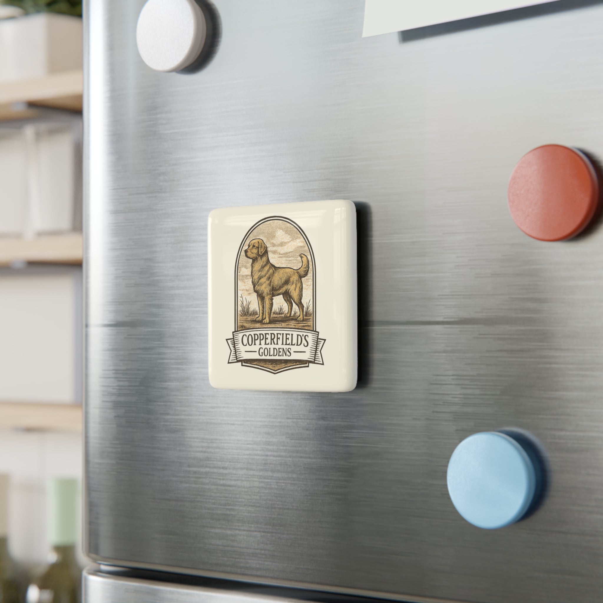 Copperfield's Goldens Ceramic Magnet
