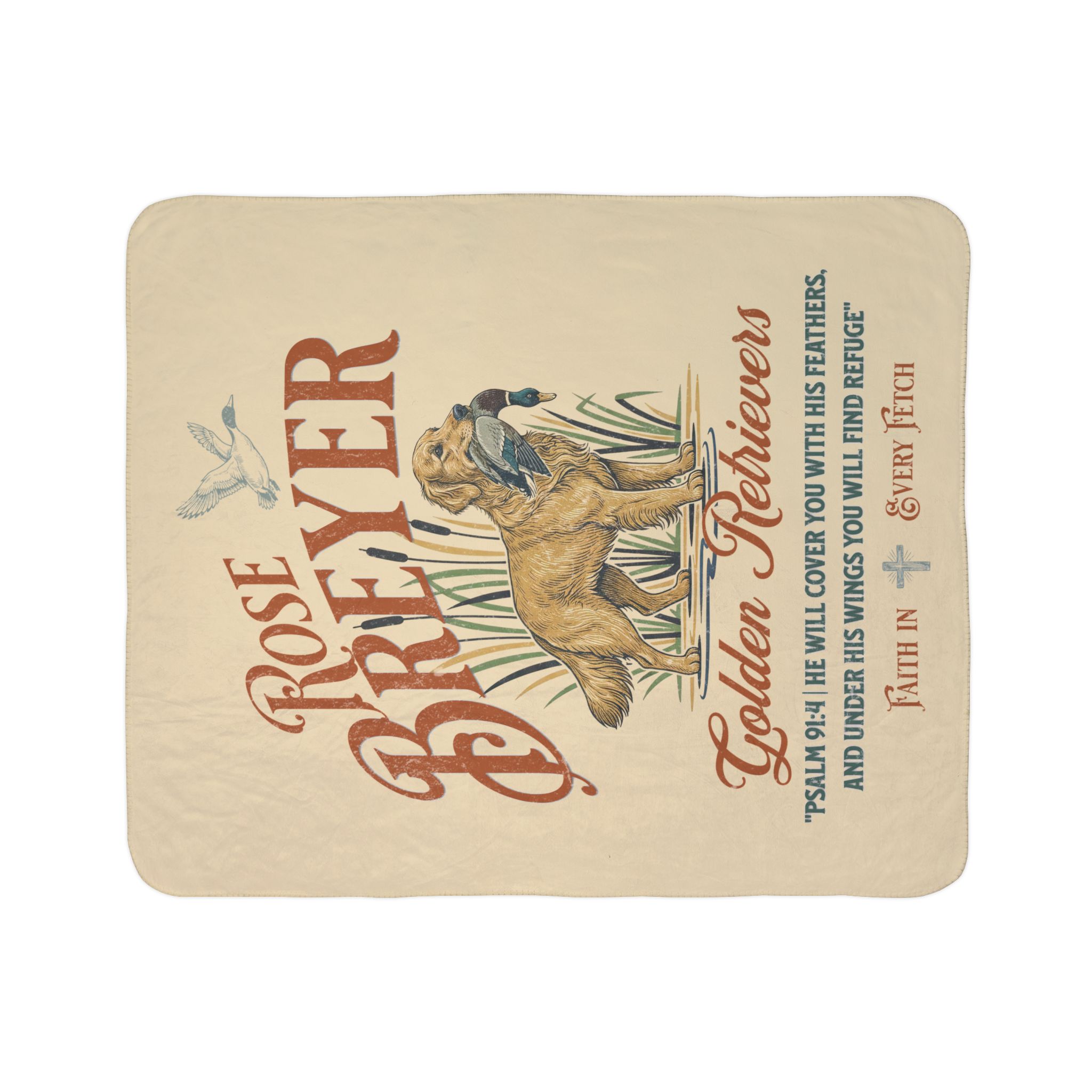 Rose Breyer Cozy Fleece Sherpa Blanket II