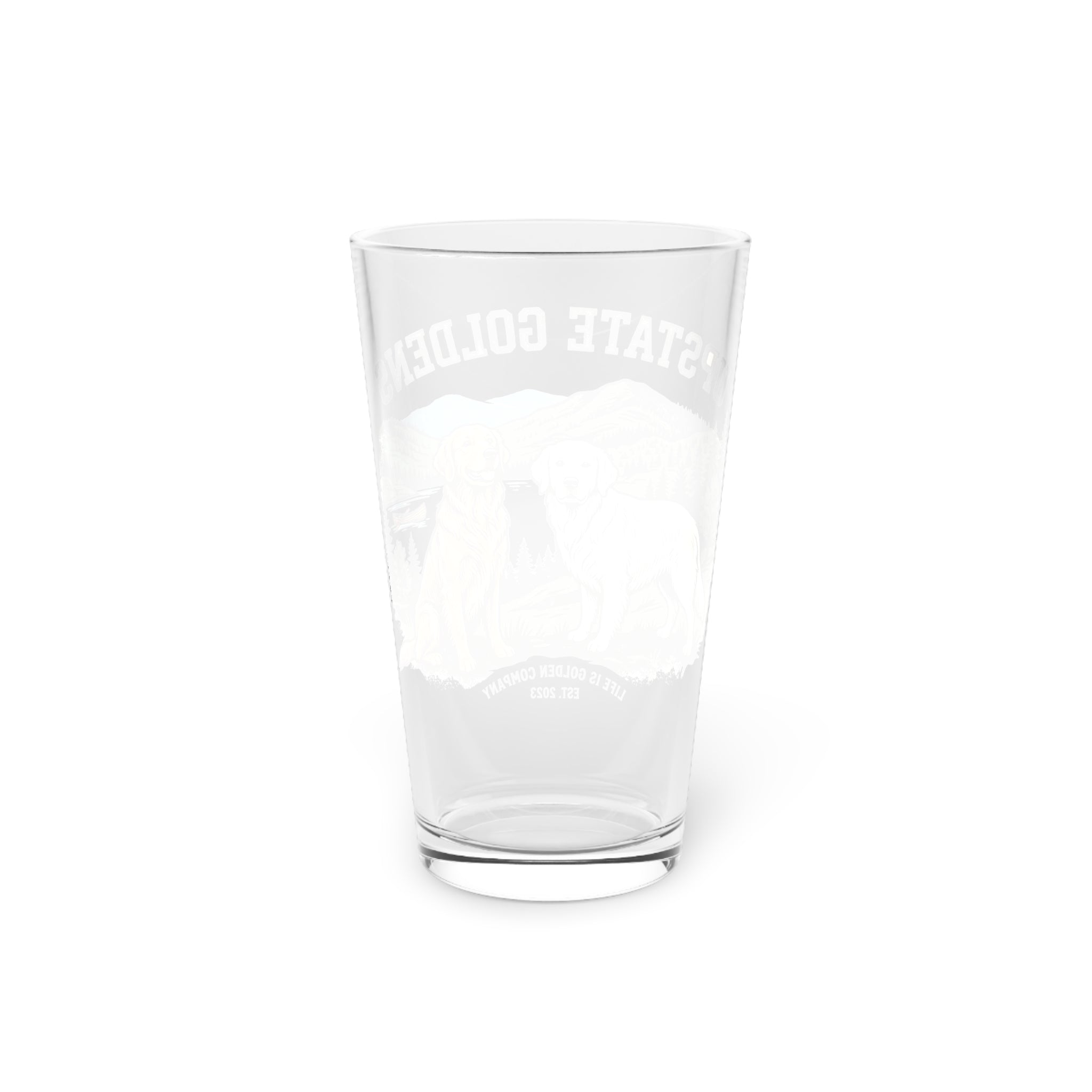 Upstate Goldens Pint Glass
