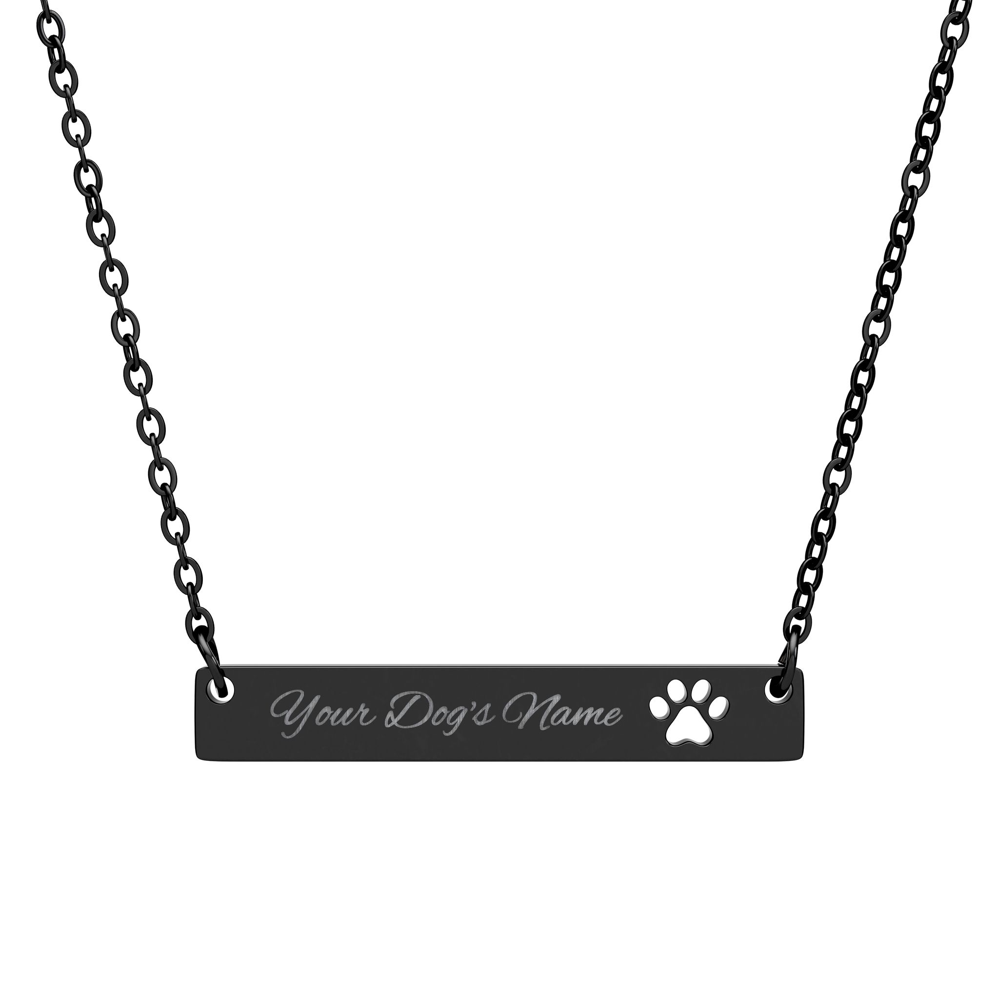 The Life Is Golden Bar Necklace - Free Personalized Engraving