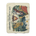 Mountain Campers Cozy Sherpa Fleece Blanket
