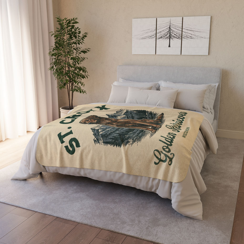 St. Croix Cozy Fleece Sherpa Blanket