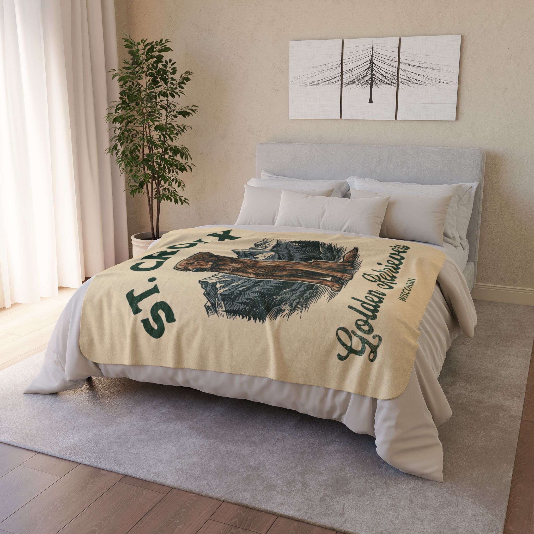 St. Croix Cozy Fleece Sherpa Blanket