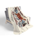 Love Runs Like Finn Cozy Fleece Sherpa Blanket