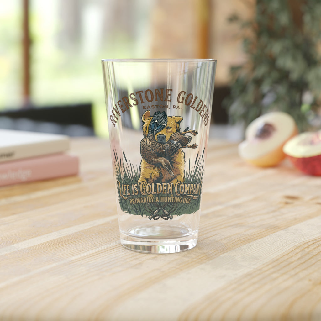Riverstone Goldens Hunting Pint Glass